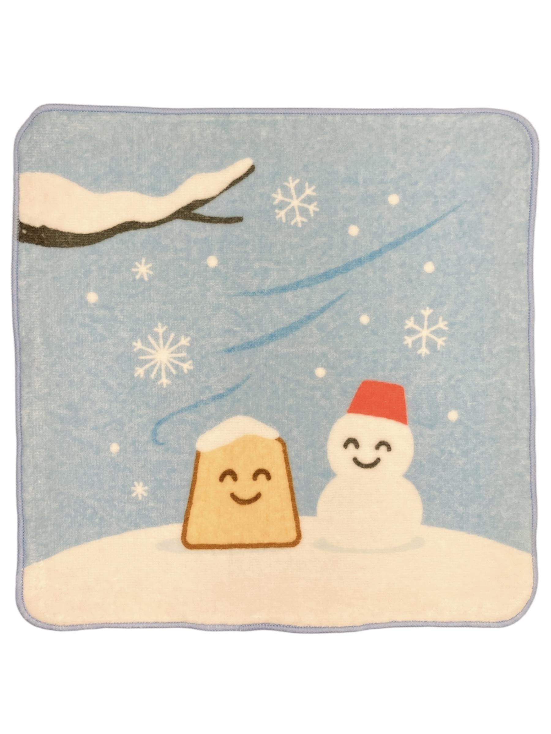 肌触りの良い日本製ミニタオル　ハンカチ　冬